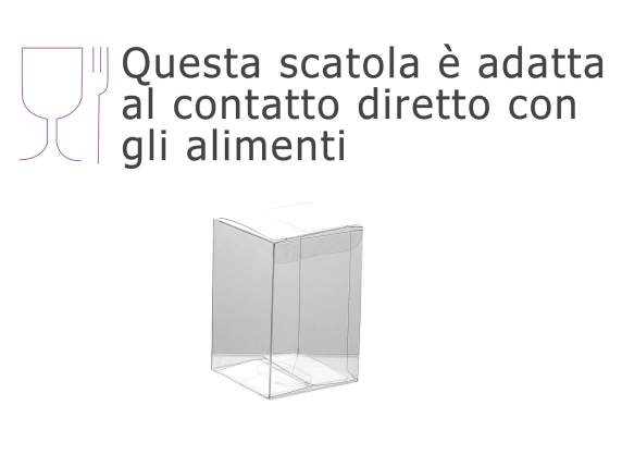 Scatola rettangolare in PET - uso alimentare