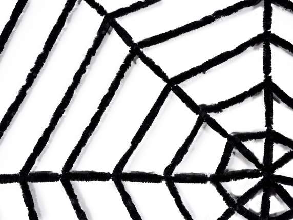 Halloween-Spinnennetz aus weichem Ökofell