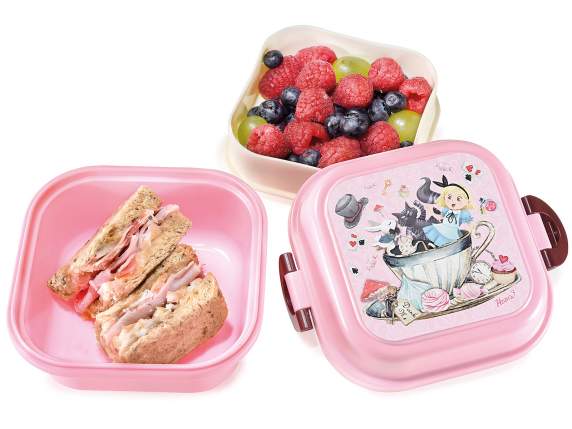 Lunchbox-Snackhalter aus Polypropylen mit zwei Fächern