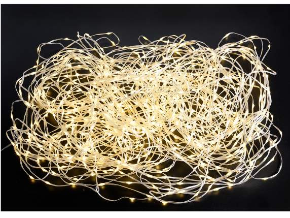Guirlande lumineuse de 80 m avec 800 LED blanc chaud
