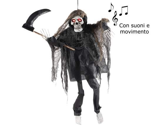Halloween character to hang lights, movement and sounds