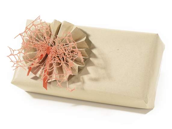 Paquete de 50 hojas de papel de regalo natural