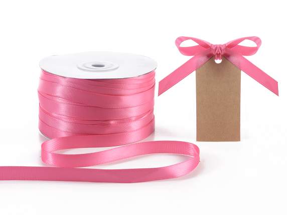 Hot pink double satin ribbon