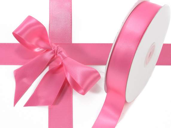 Hot pink double satin ribbon
