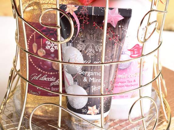 Coffret cadeau de Noël avec 4 produits pour le corps