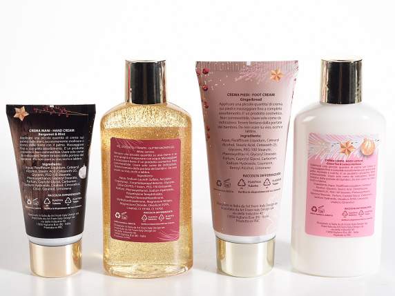 Coffret cadeau de Noël avec 4 produits pour le corps