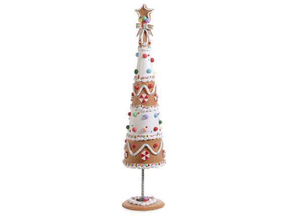 Albero di Natale in pasta di resina colorata Dolce glassa