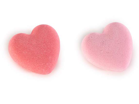 Confezione regalo con 2 bombe da bagno a forma cuore da 80g