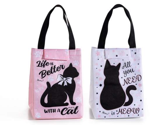 Borsa termica-lunch bag c- manici e chiusura velcro