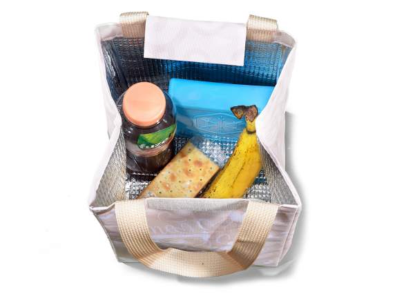 Borsa termica-lunch bag c-manici e chiusura in velcro
