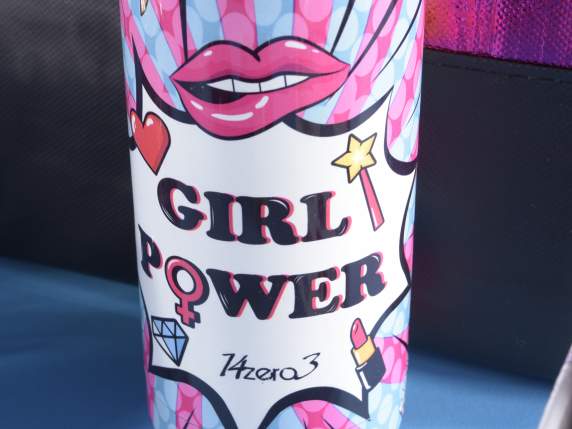 Bottiglia termica 500 ml in acciaio inox design Girl power