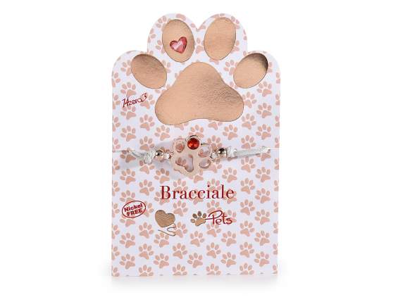 Braccialetto in corda colorata Pet Friends in card ed espo