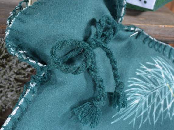 Borsa acqua calda con rivestimento in tessuto con decori