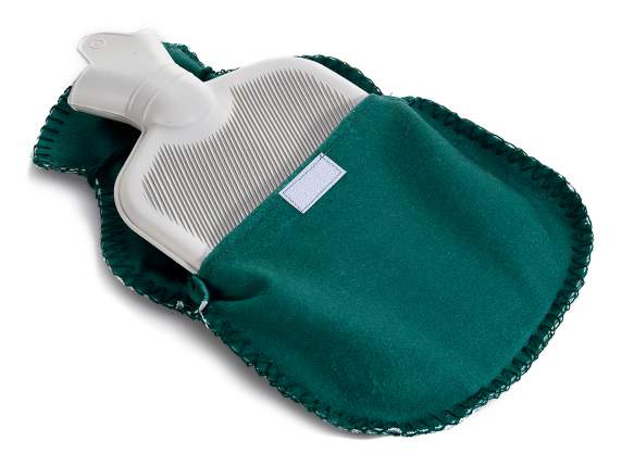 Borsa acqua calda con rivestimento in tessuto con decori