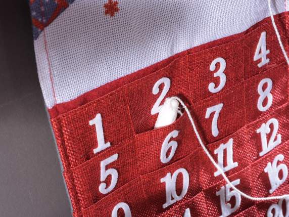 Calendario dellAvvento in stoffa da appendere