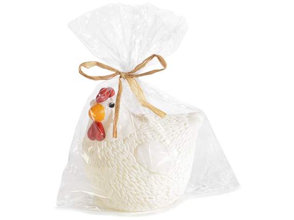 Set 2 candele a gallinella in confezione singola