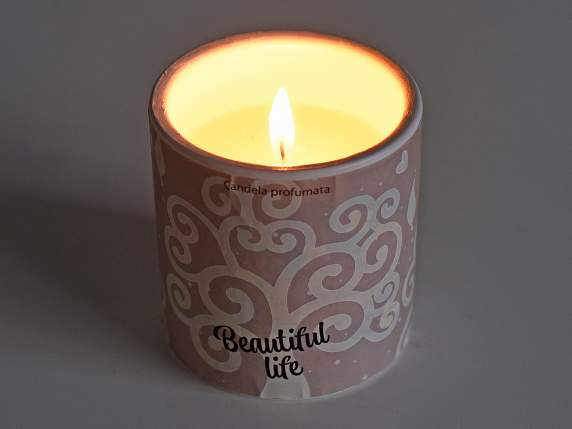 Candela profumata in vasetto di ceramica Albero della Vita