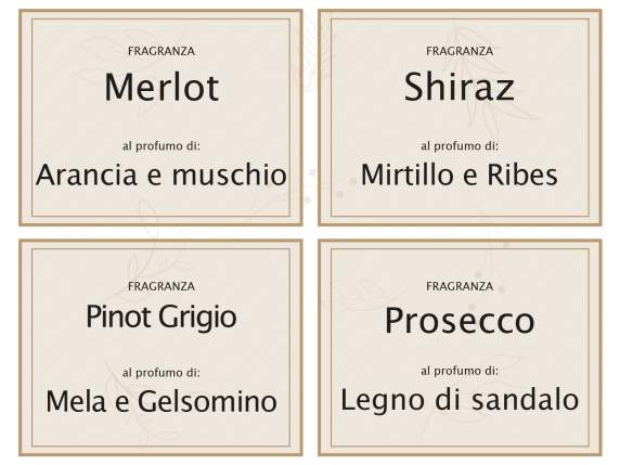 Candela profumata al vino in vasetto di vetro