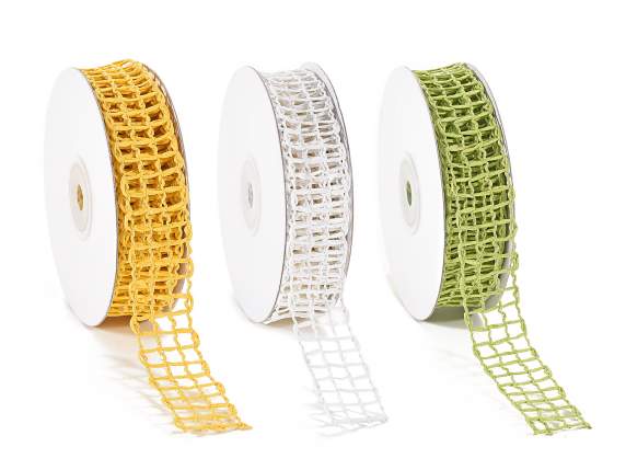Nastro a rete in carta colorata con anima modellabile