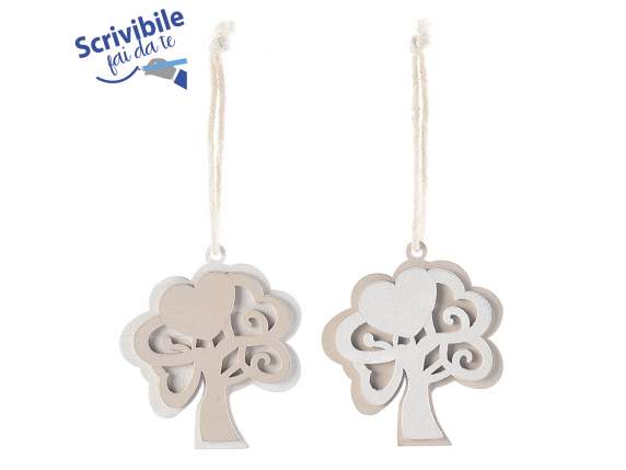 Decorazione Albero della vita in legno da appendere