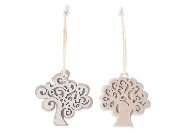 Decorazione Albero della vita in legno da appendere