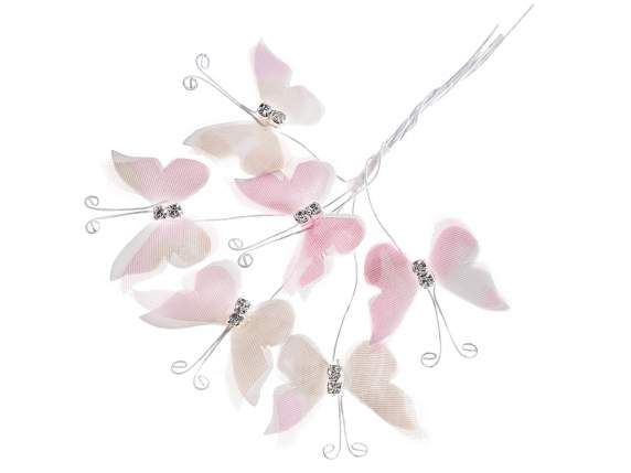 Farfalla in stoffa con brillanti