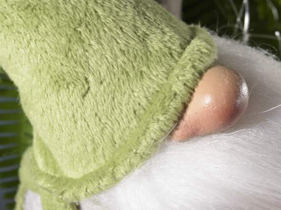 Gnomo in stoffa con cappello e braccia modellabili