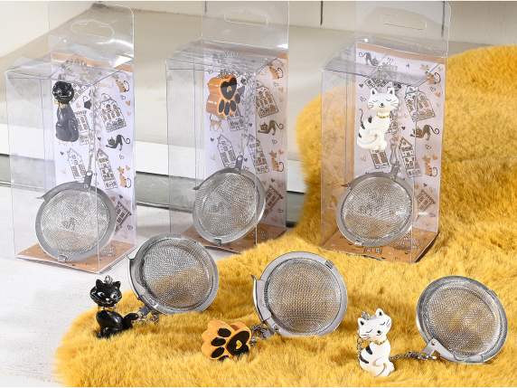 Infusore in acciaio inox alimentare con soggetto in resina