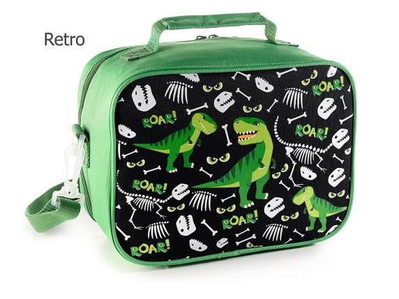 Borsa termica - lunch bag tasca frontale, manico e tracolla
