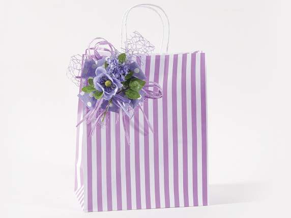 Mazzolino di lavanda e anemone artificiale
