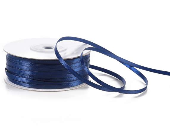 Nastro doppio raso 3mm blu notte