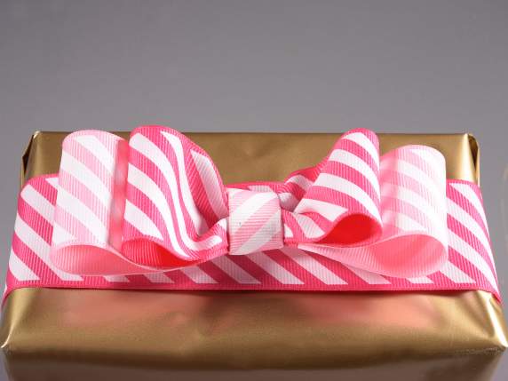Nastro in grosgrain con strisce oblique