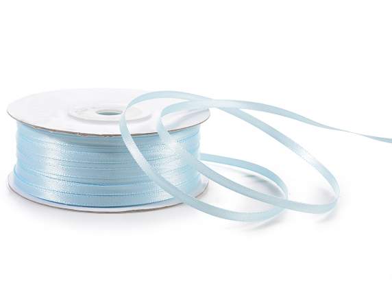 Nastro doppio raso 3mm azzurro baby