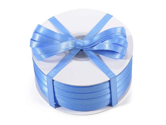 Nastro doppio raso 6mm blu avio