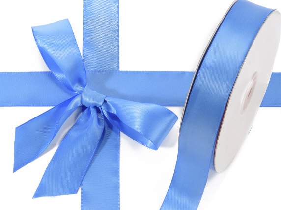 Nastro doppio raso 25mm blu avio