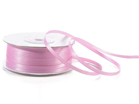 Nastro doppio raso 3mm rosa antico