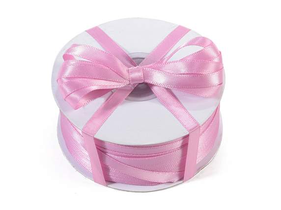 Nastro doppio raso 6mm rosa antico