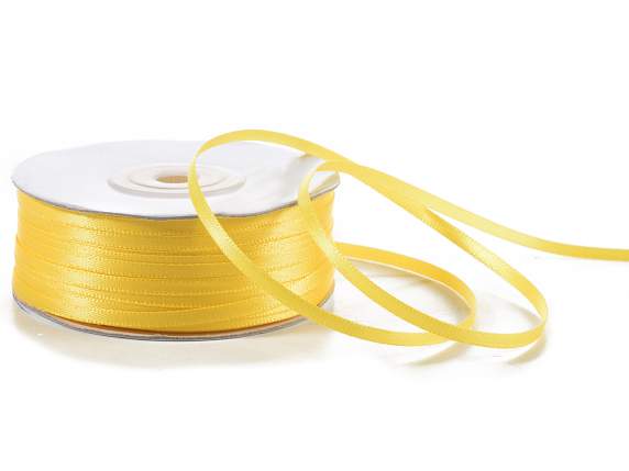 Nastro doppio raso 3mm giallo sole