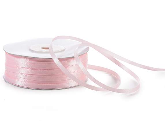 Nastro doppio raso 3mm rosa confetto