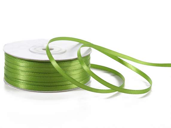 Nastro doppio raso 3mm verde garden