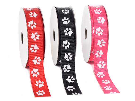 Nastro in grosgrain con zampette