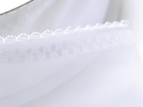 Nastro organza 38mm con tirante bianco neve