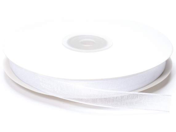 Nastro organza 10mm bianco neve