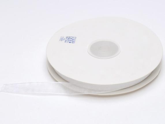 Nastro organza 10mm bianco neve