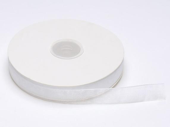 Nastro organza 15mm bianco neve