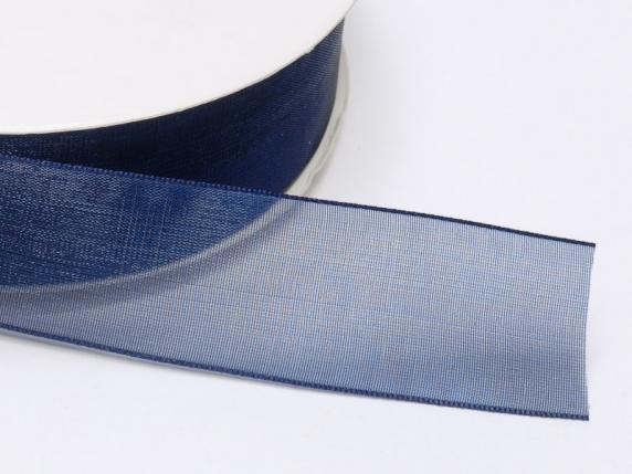 Nastro organza 25mm blu notte