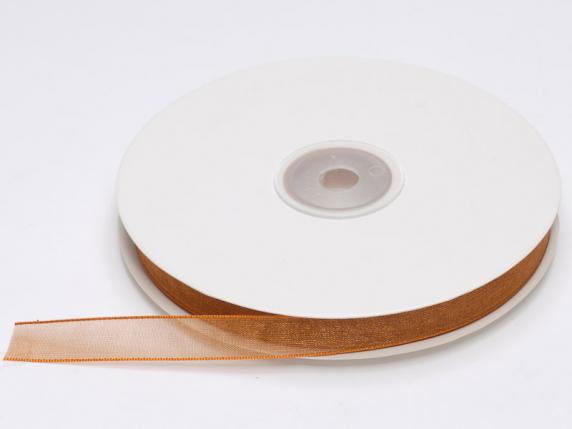 Nastro organza 10mm bronzo