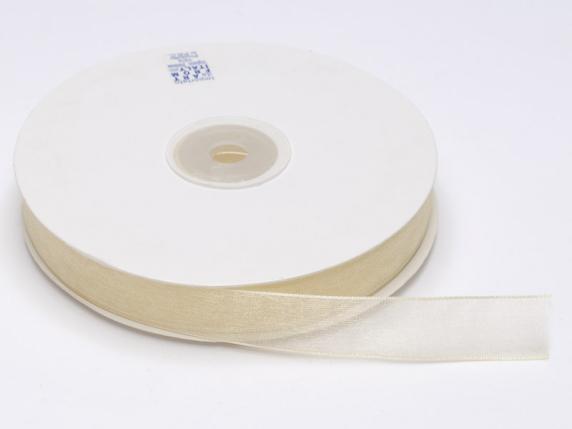 Nastro organza 15mm ecrù