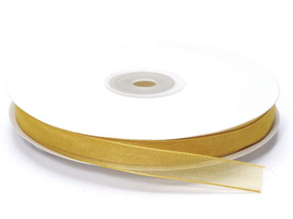 Nastro organza oro 10mm x 50mt