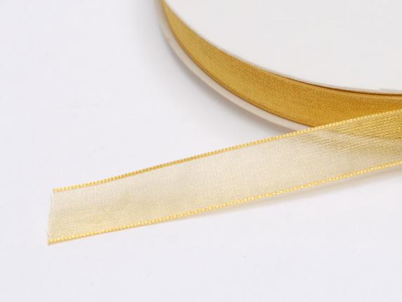 Nastro organza oro 10mm x 50mt